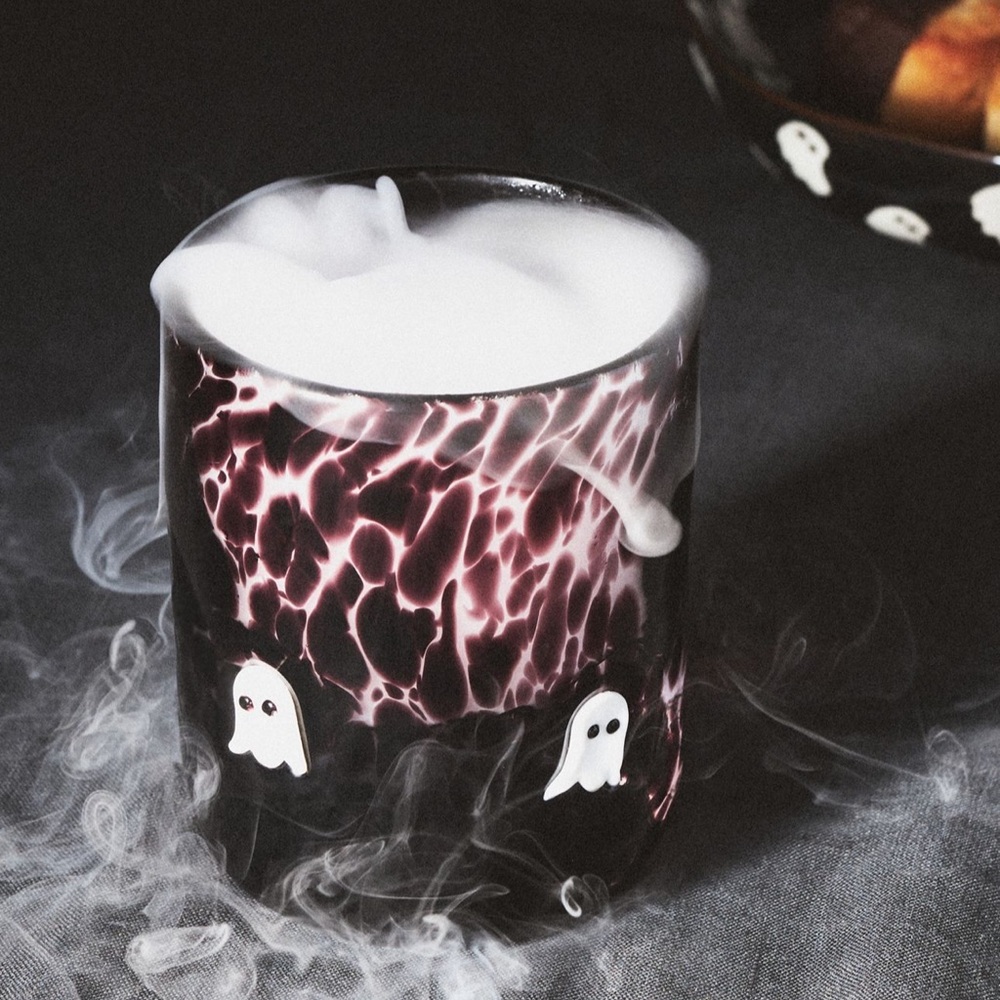 Ghost Patterned Black and White Glass